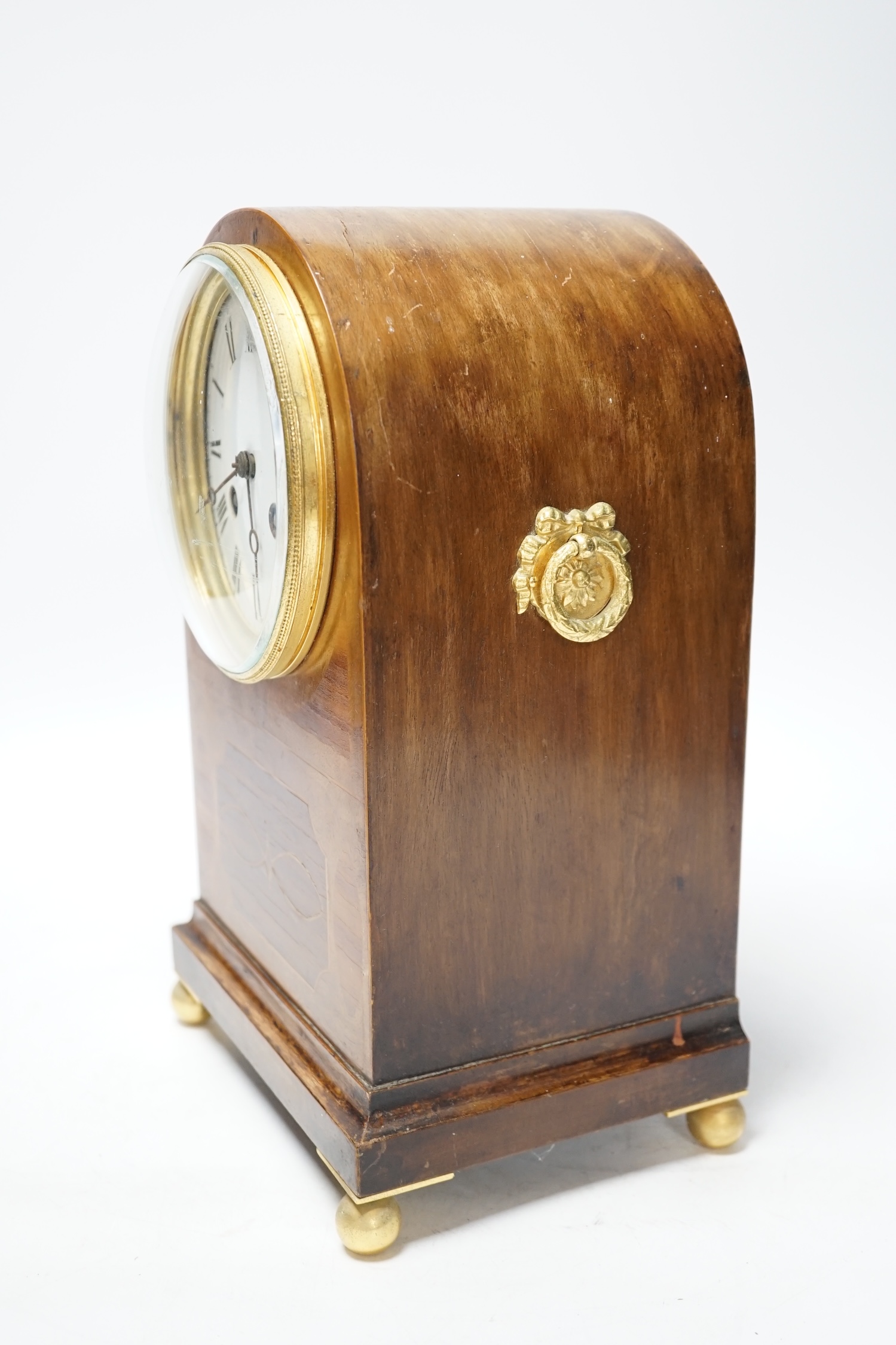 An Edwardian mantel clock, 30cm